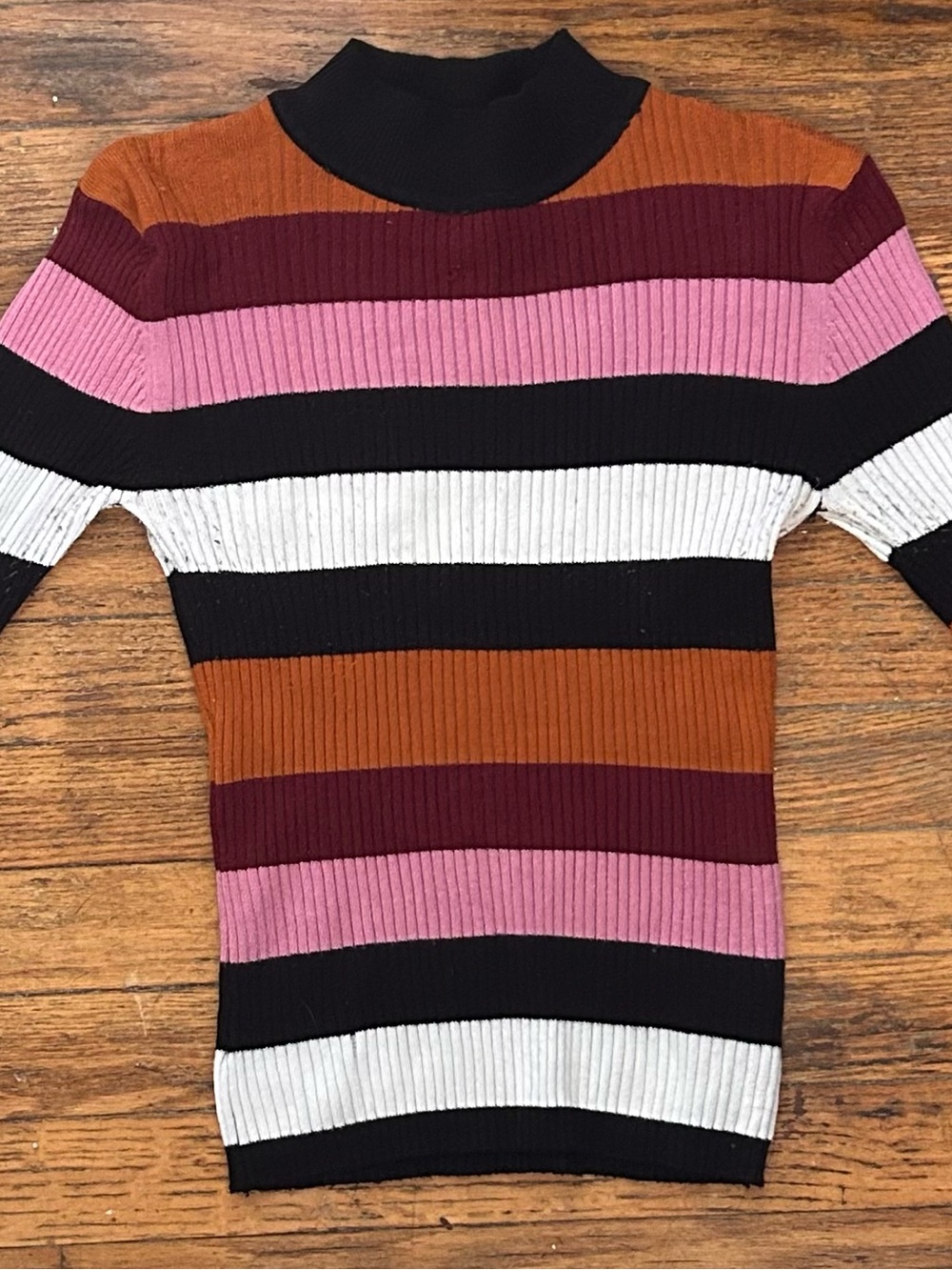 Soft ribbed knit sweater